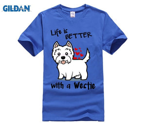 Life is better with a Westie tshirt