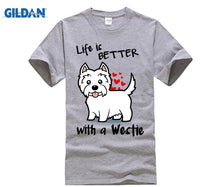 Load image into Gallery viewer, Life is better with a Westie tshirt