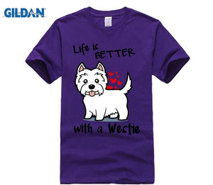 Life is better with a Westie tshirt