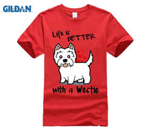Load image into Gallery viewer, Life is better with a Westie tshirt