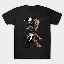 Load image into Gallery viewer, Baby Groot Venom Mashup Tshirt I am Groot tshirt Venom Groot funny Unisex Tshirt Top Tees