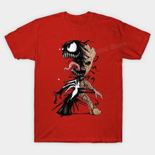Load image into Gallery viewer, Baby Groot Venom Mashup Tshirt I am Groot tshirt Venom Groot funny Unisex Tshirt Top Tees